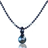SECGLANCE【Black Knight 】S925 Silver Black Universal buckle pendant&necklace
